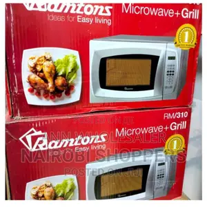 White Ramtons Microwave With Grill