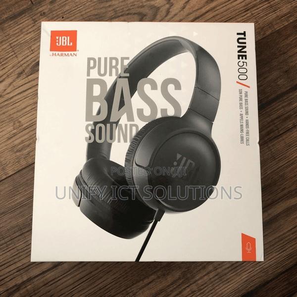 JBL TUNE500 BLK Over-Ear Wired Headphones - Black