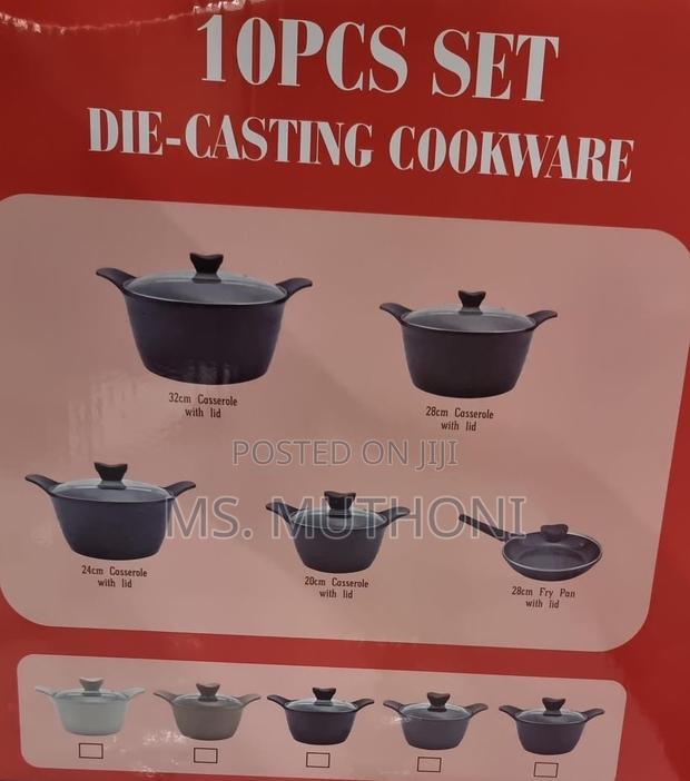 Black Heavy Granite MBH Exclusive Die Casting Cookware Set N - thumbnail 2