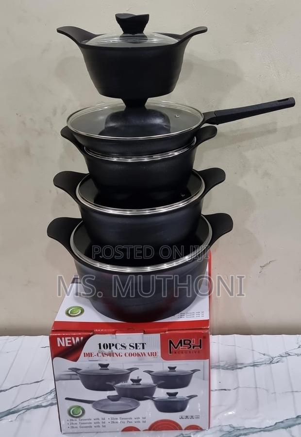 Black Heavy Granite MBH Exclusive Die Casting Cookware Set N - thumbnail 3