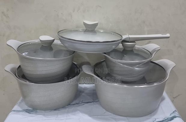 Gray Heavy Granite MBH Exclusive Die Casting Cookware Set - main view