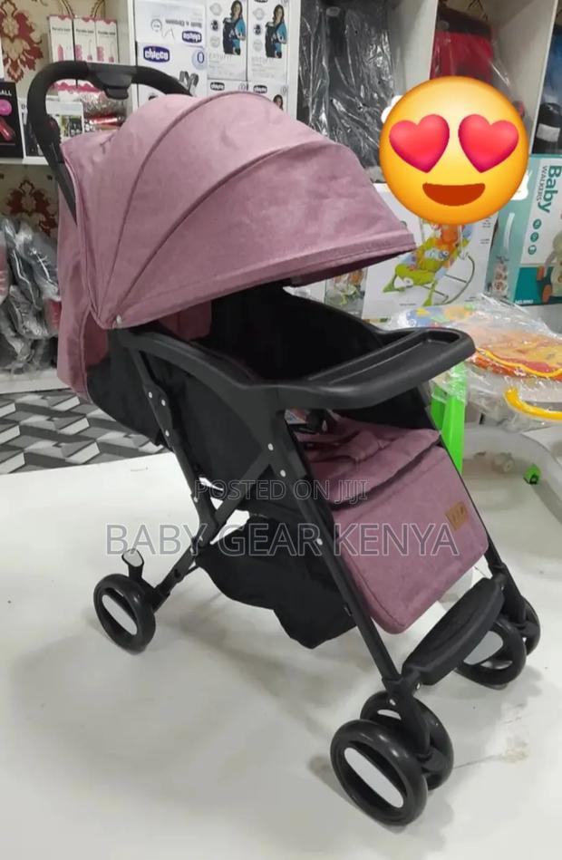 Baby Stroller With Feeding Tray and Storage Basket - thumbnail 3