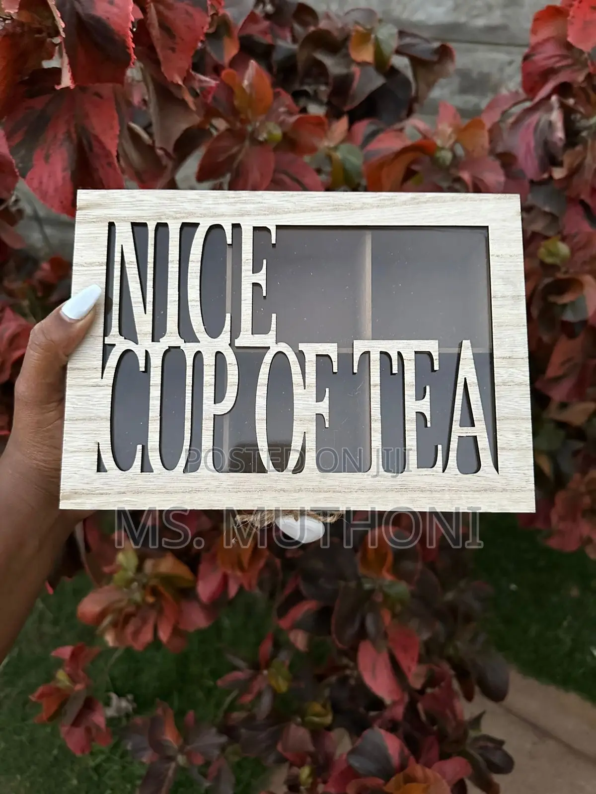 New Wooden Tea Bag Holder(6 Grid )