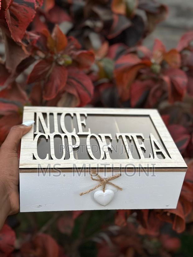 New Wooden Tea Bag Holder(6 Grid ) - thumbnail 3