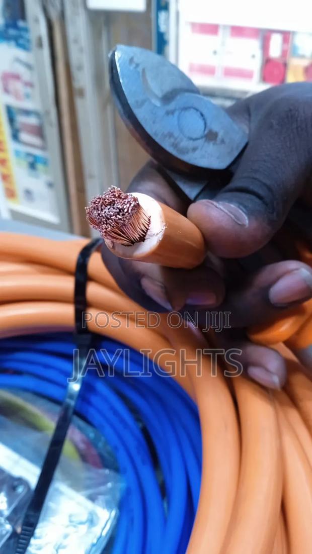 Orange Cable 50mm High Voltage Automotive EV Shield Cable - main view