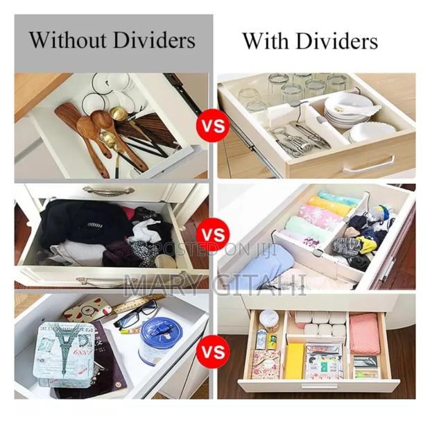 ** Drawers Divider Retractable Plastic