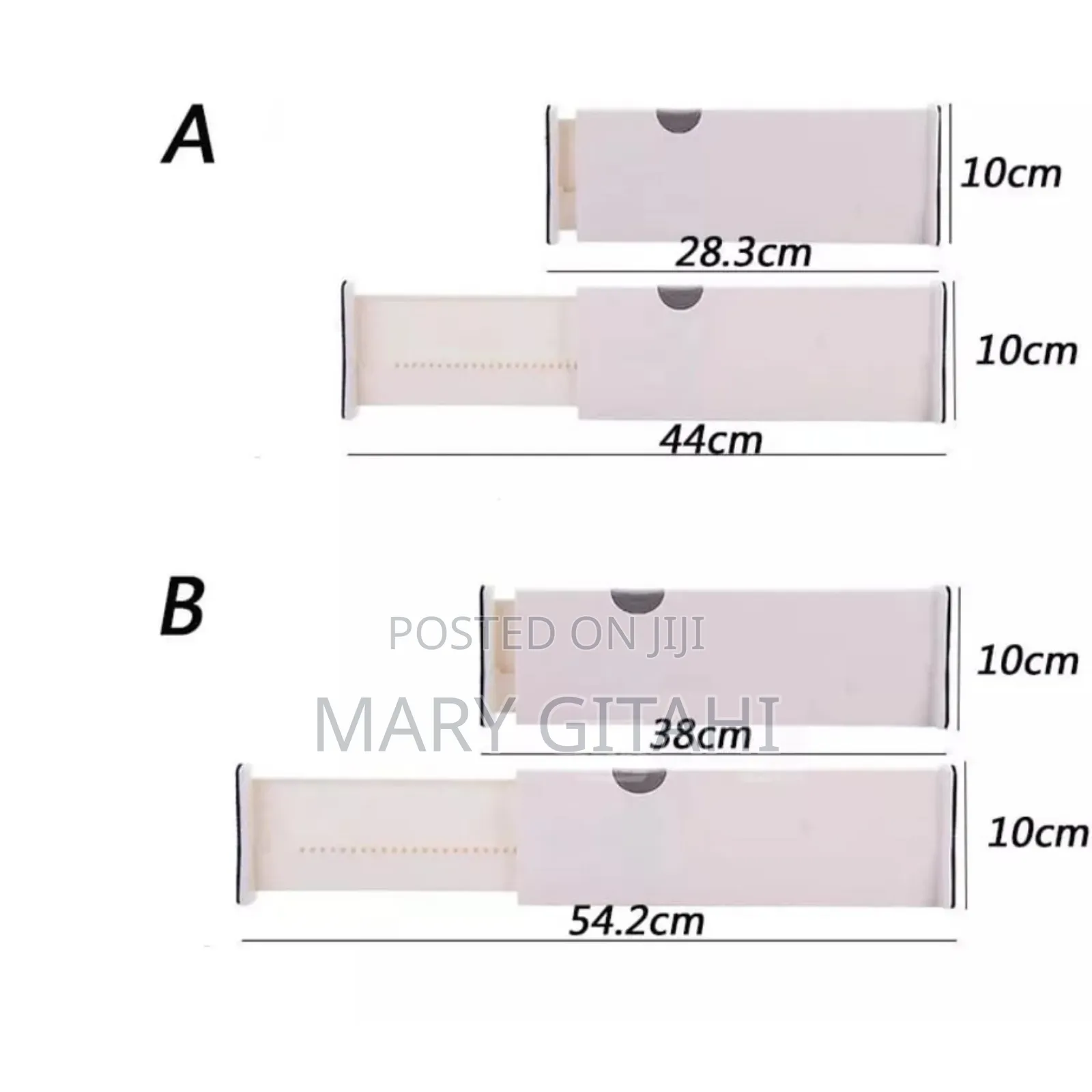 Storage Drawers Divider Retractable Plastic Adjustable
