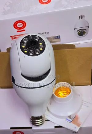 PTZ Smart Bulb CCTV Camera