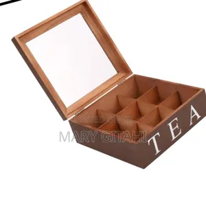 Tea Bags Container Storage Box Case Transparent Top Lid. "*