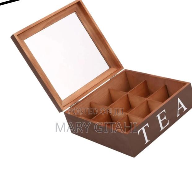 Tea Bags Container Storage Box Case Transparent Top Lid. "* - thumbnail 2
