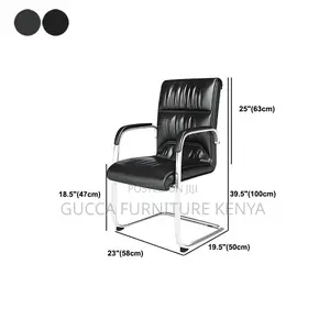 Office Chairs: High Back Leather Executive Waiting Chair