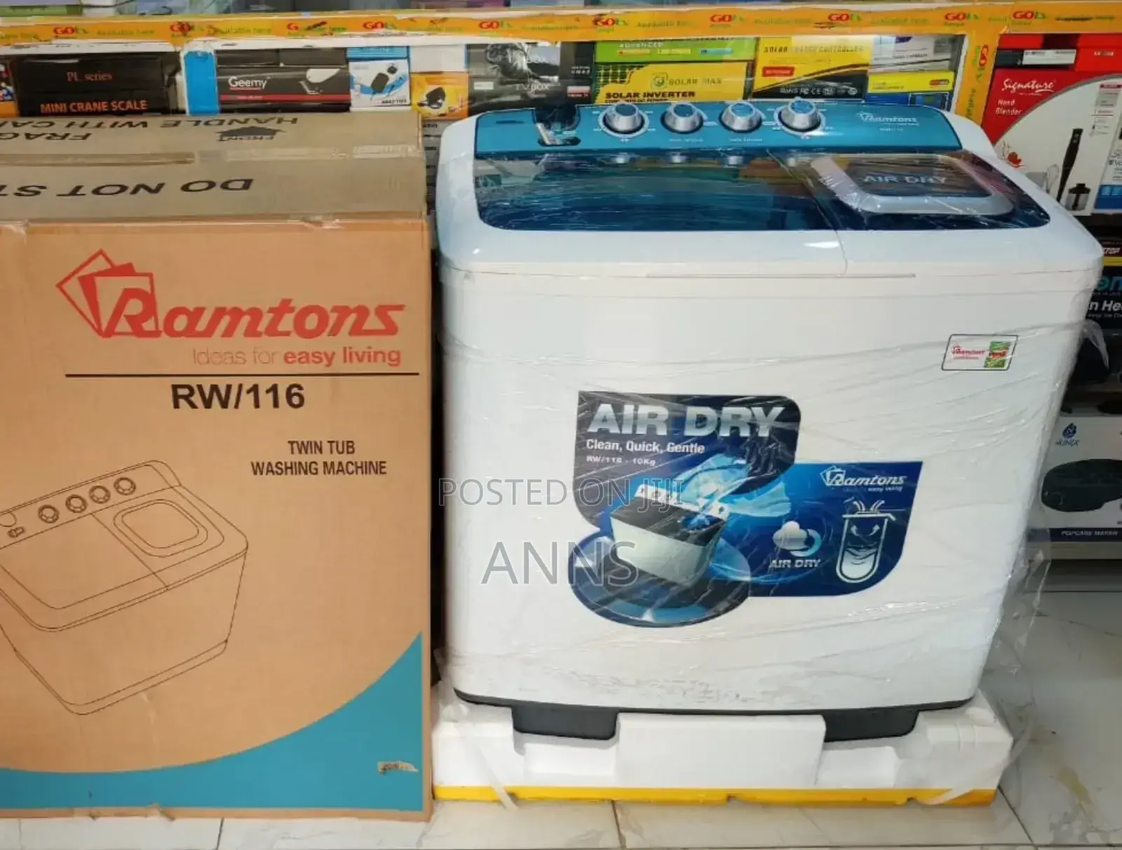Ramtons 10kgs Top Load Washer~ RM/116