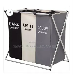 3 Grid Foldable Laundry Basket 