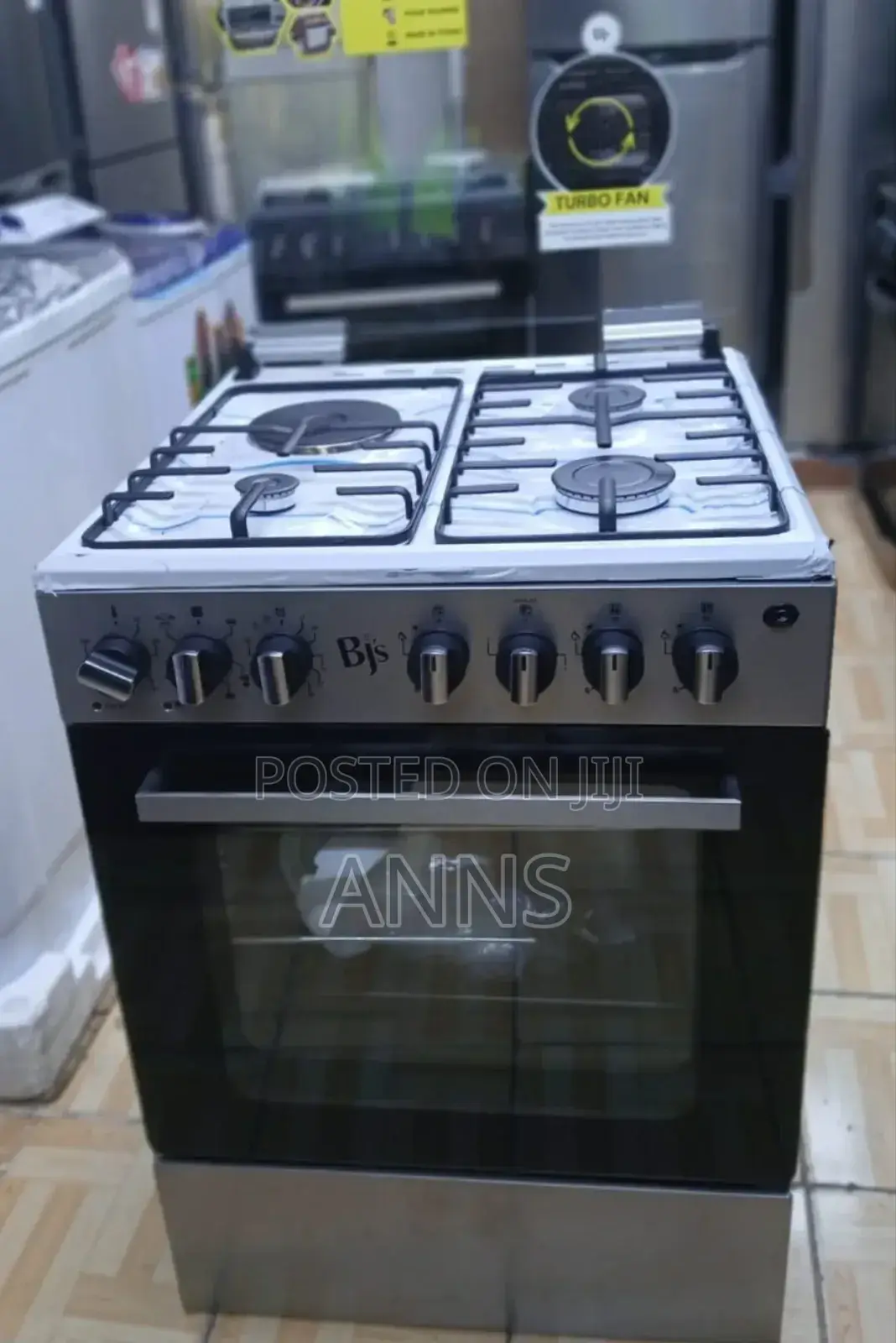 BJS Cooker ~ 3+1 Standing 60/60 Cm - Silver