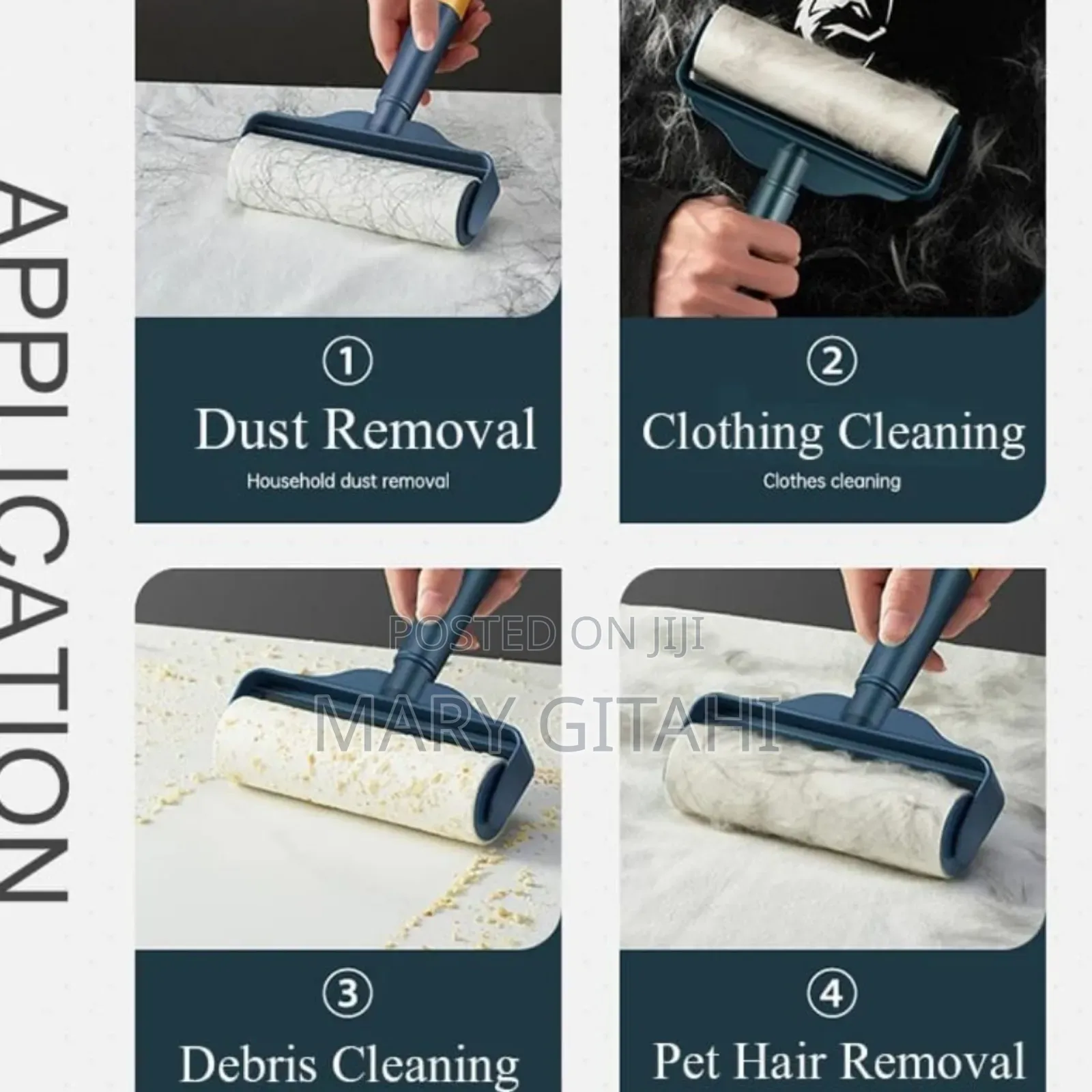 Sticky Clothes Roller Brush Dog Cat Pet Hair at 