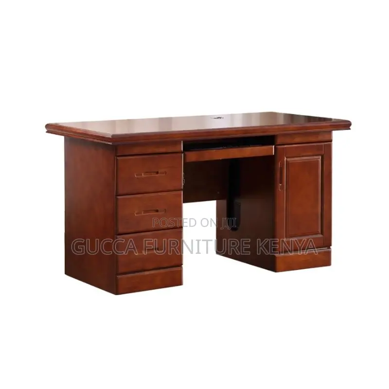Office Tables:1.4 Meters Natural Wood Executive Staff Desk