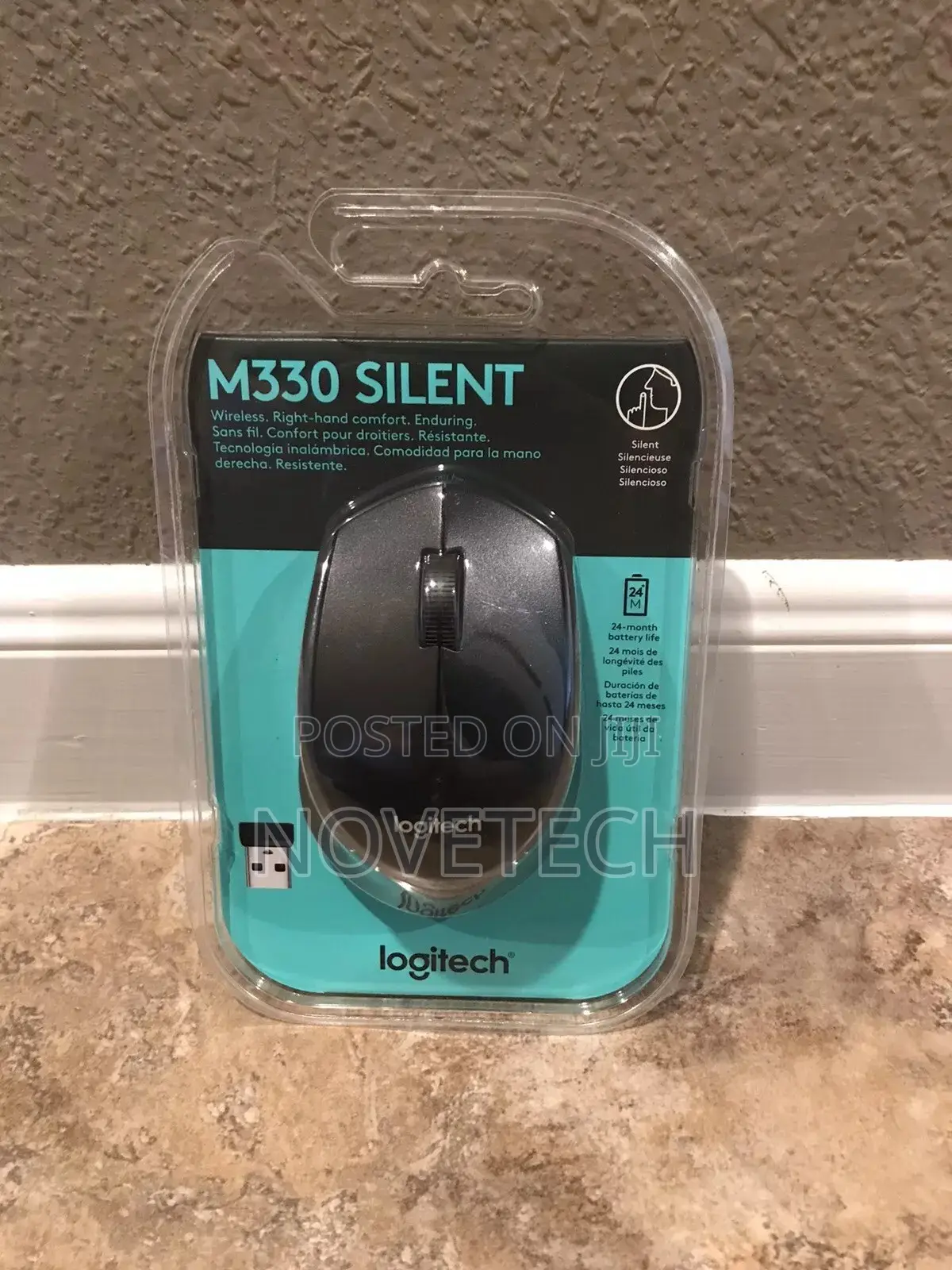 Logitech M330 Silent Plus Wireless Mouse - Black