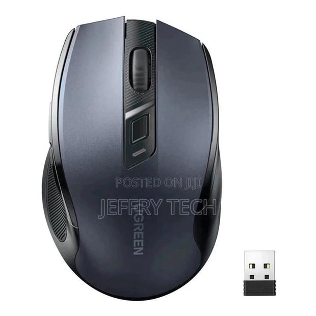 Ugreen USB Optical Wireless Mouse 2.4ghz 4000 DPI Black (MU0 - thumbnail 3