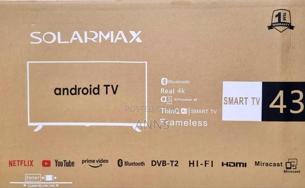 Solamax 43" Android Television- Smart Frameless - main view