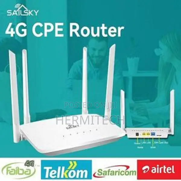 4G LTE Wifi Router 300mbps High Speed 4 External Antennas