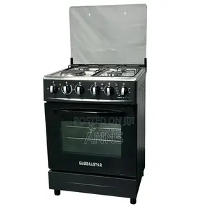 Black 60*60 Globalstar JET 3+1 Standing Cooker Electric Oven