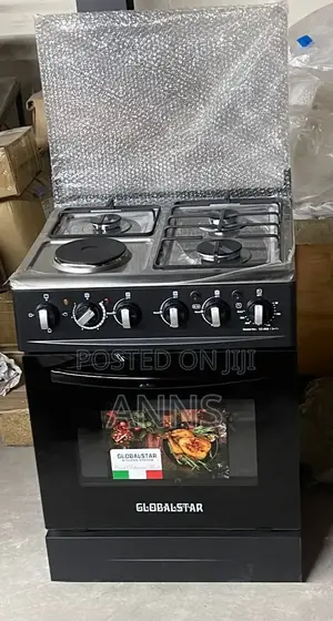 Global Star 60*60 JET 3+1 Standing Cooker- Black
