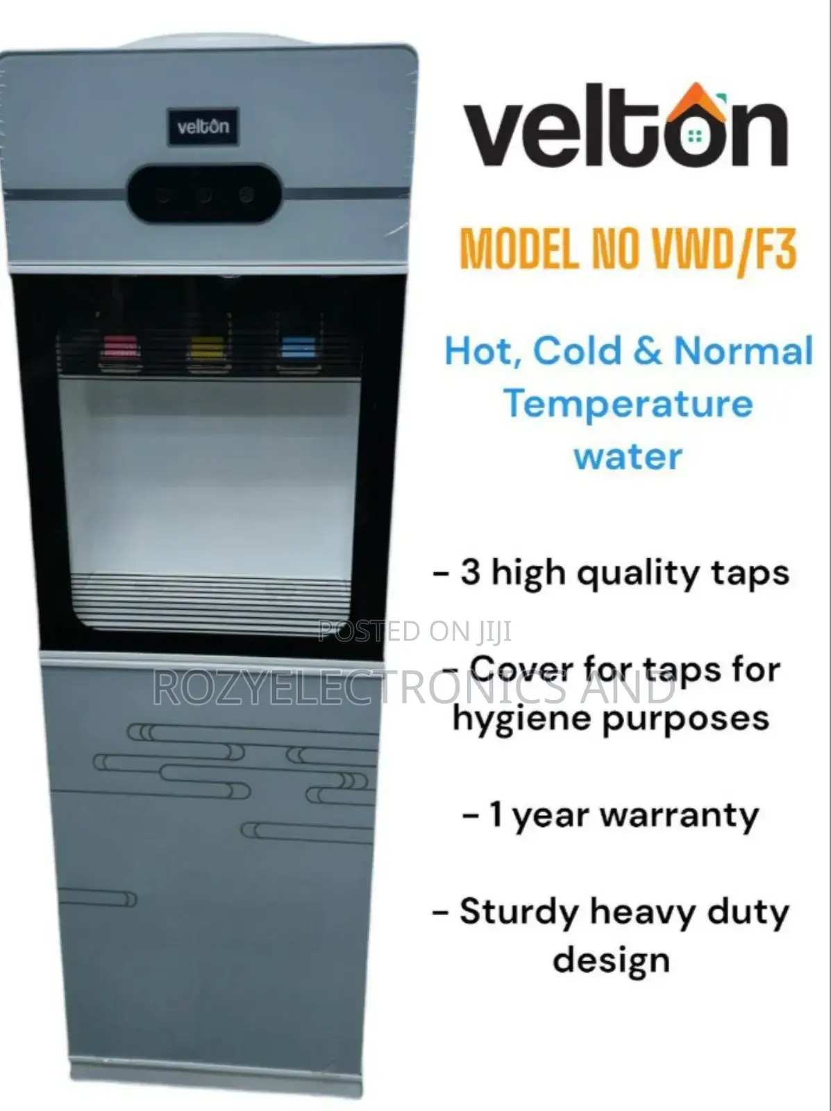 Velton Dispenser Hot, Cold and Warm Water