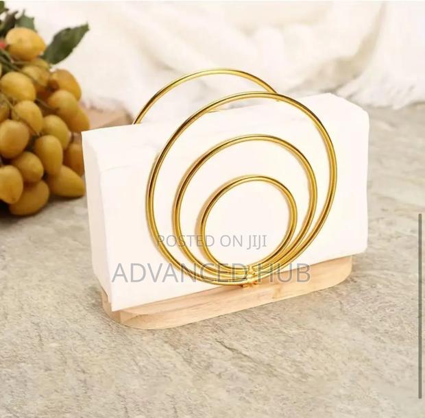 Napkin Holder With Wooden Base - thumbnail 5