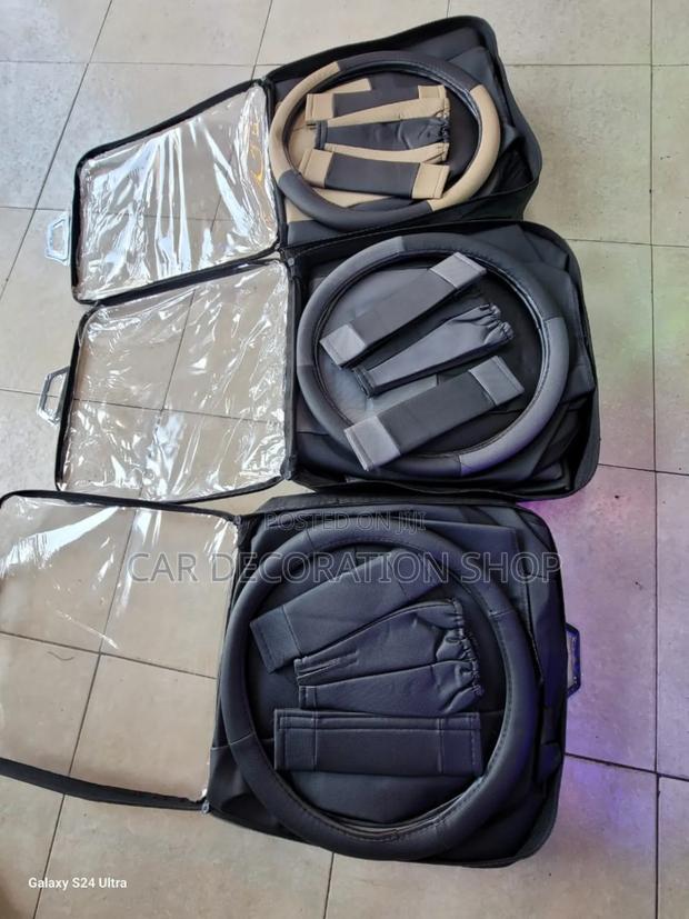 Classy Unbranded Seat Leather With Steering Cover+Belt Pad
