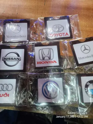 Digital Black Branded Car Logo Insurance Sticker Holders