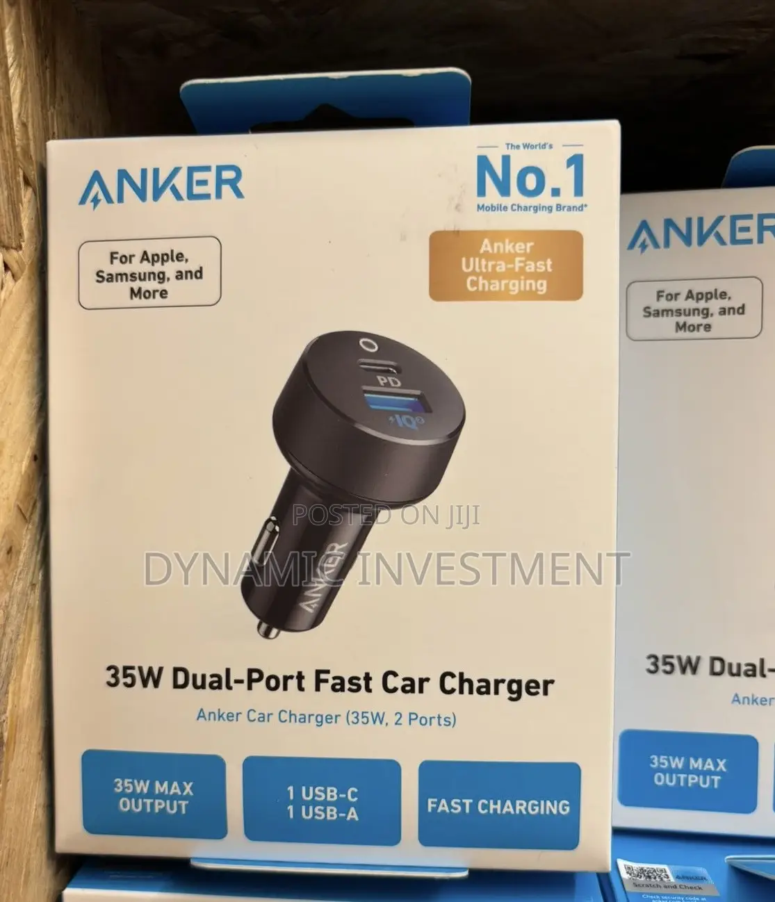 Anker Powerdrive PD+35W 2-Port High-Speed USB-C Car Charger