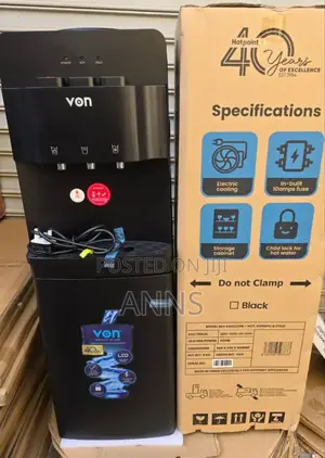 Black Von 3 Tap Water Dispenser