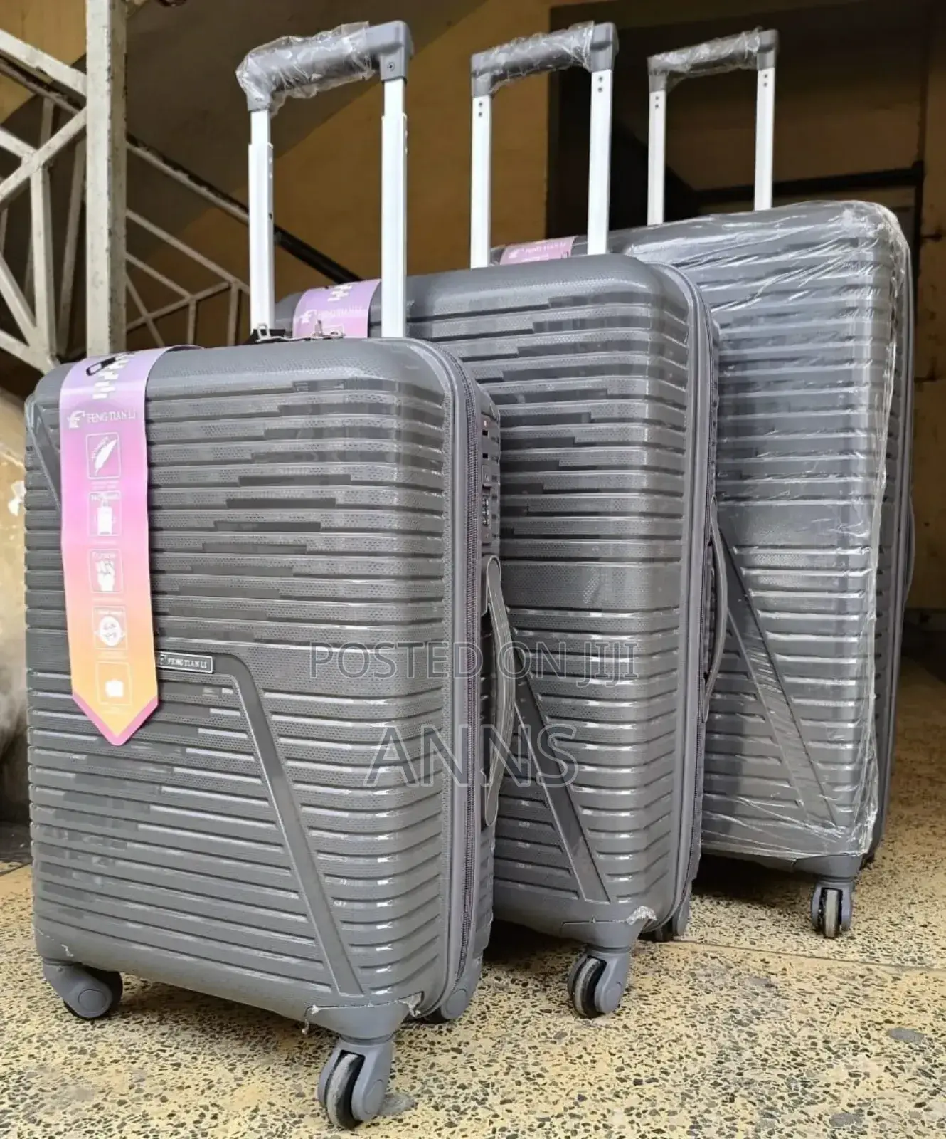 Rubber 3 in 1 Combo Suitcase ~All Sizes and Colors