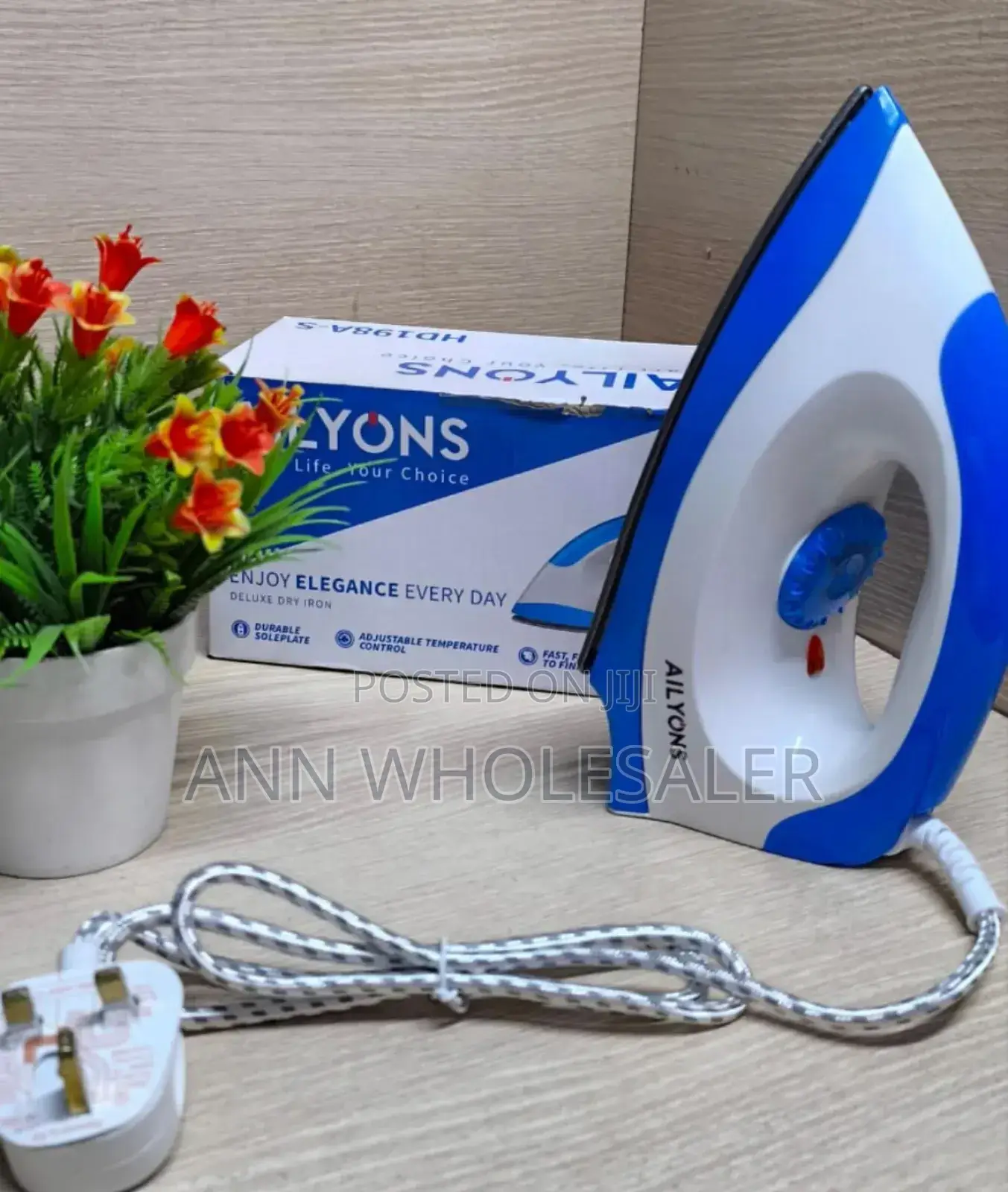 New AILYONS HD-198D Electric Dry Iron Box