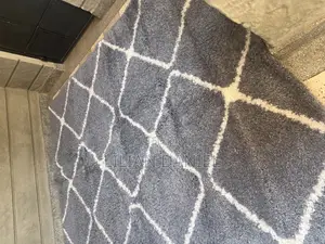 Fluffy Carpet Gray in Colour