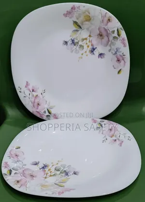 Floral Corner Luminarc Plates