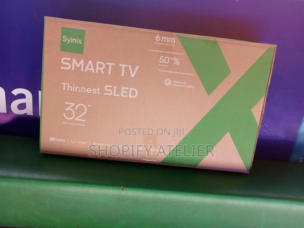 Synix 32" 6" Ultra Thin Slim Frameless Design - thumbnail 2