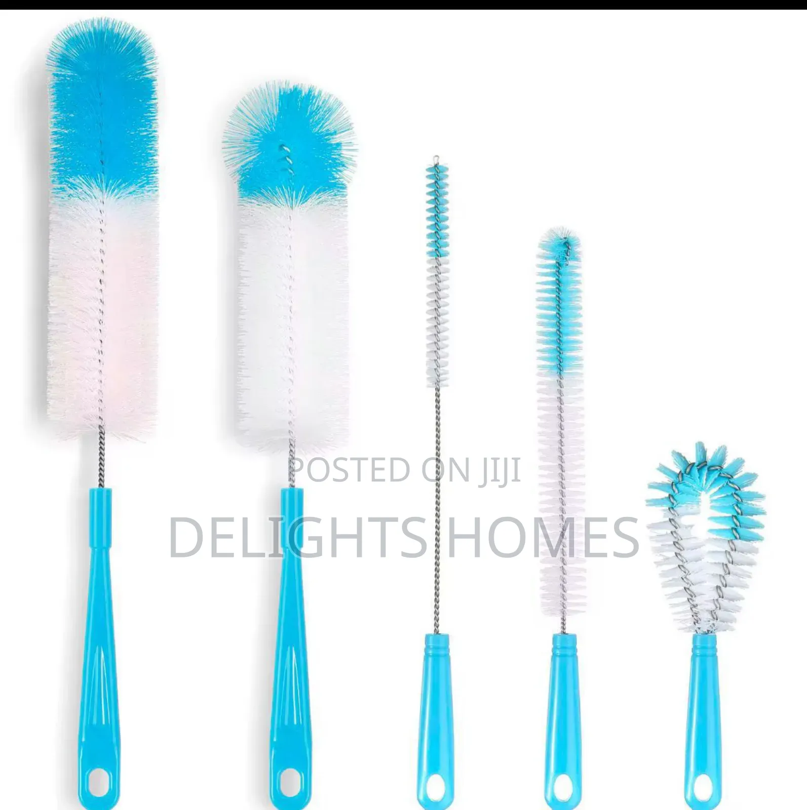 5 PCS Long Bottle Brush Cleaner -car