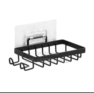 Wall Mounted Soap Rack With Hooks