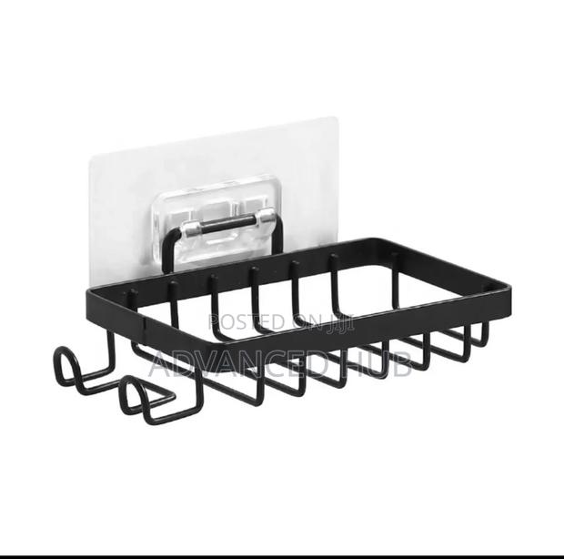 Wall Mounted Soap Rack With Hooks - thumbnail 3