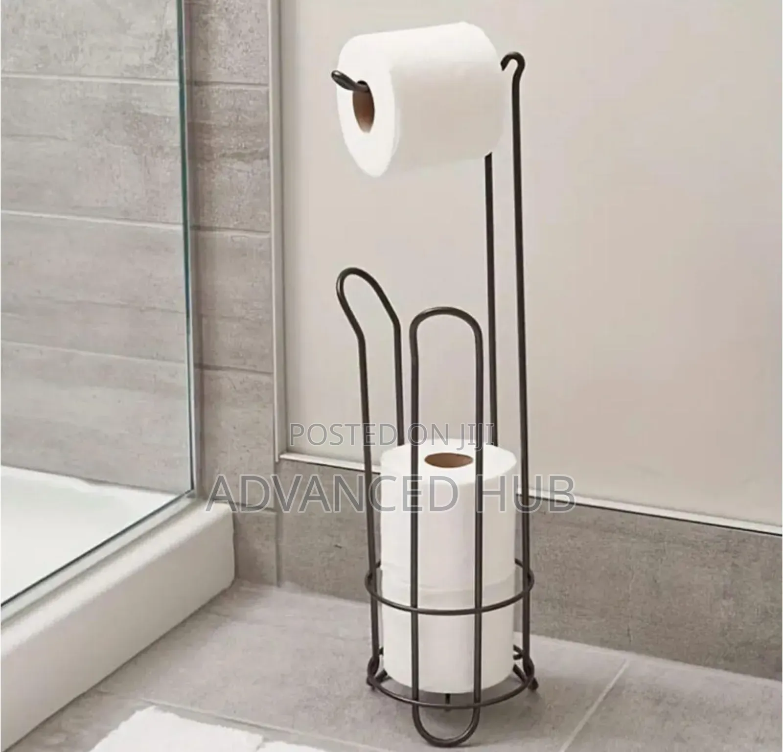 Metallic Toilet Tissue Organizer Rack