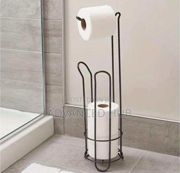 Metallic Toilet Tissue Organizer Rack - thumbnail 2