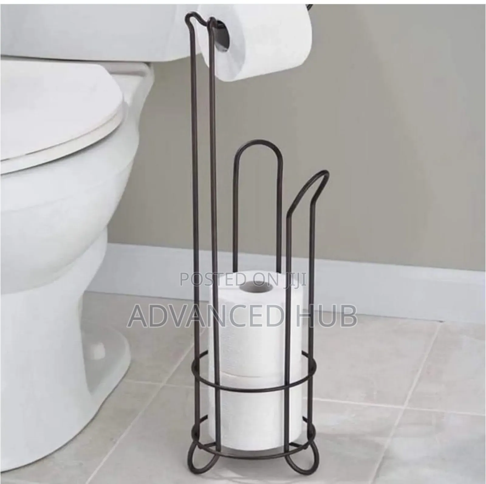 Metallic Toilet Tissue Organizer Rack