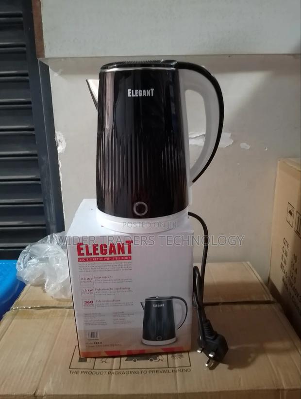 Elegant 1500W Electric Kettle Swivel Water Heater Jug 2.2L
