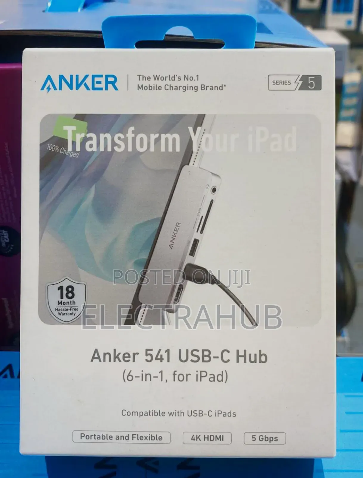 Anker 541 USB-C Hub 6-in-1 for iPad Brand New Sealed