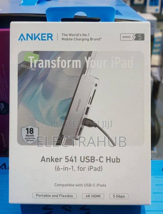 Anker 541 USB-C Hub 6-in-1 for iPad Brand New Sealed