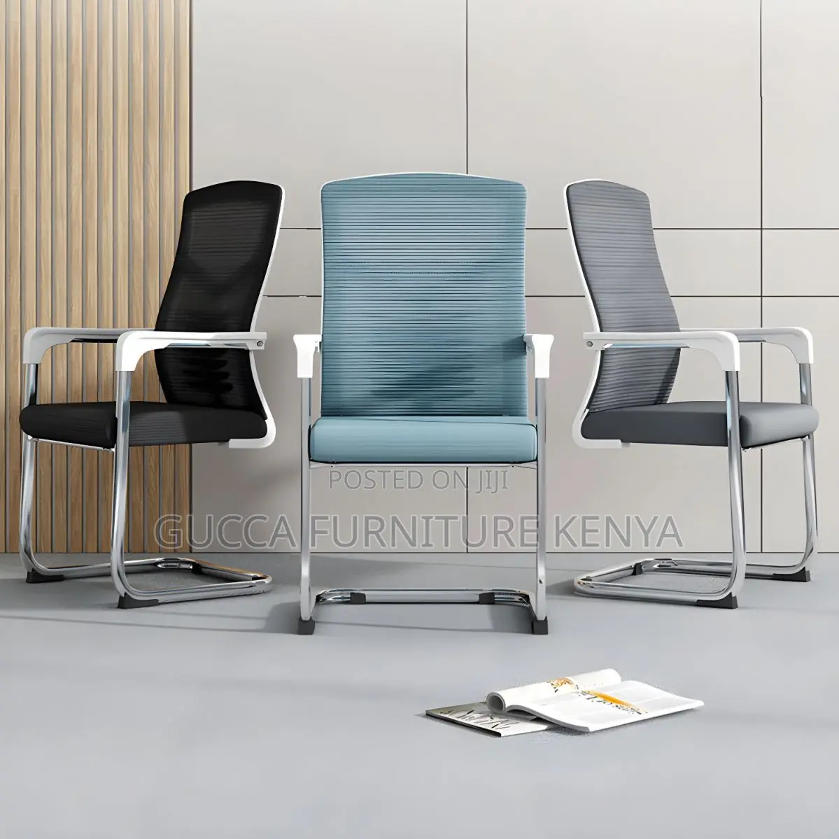 Office Chairs: Ergonomic Mesh Upholstered Mid Back Chair