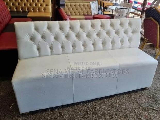 Milk White Couch for a Restaurant - main view