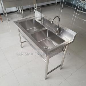 Stainless Steel Kitchen/Industrial Double Sink - thumbnail 2