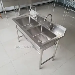 Stainless Steel Kitchen/Industrial Double Sink